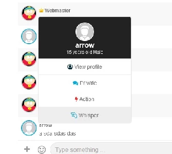Whisper system in room
